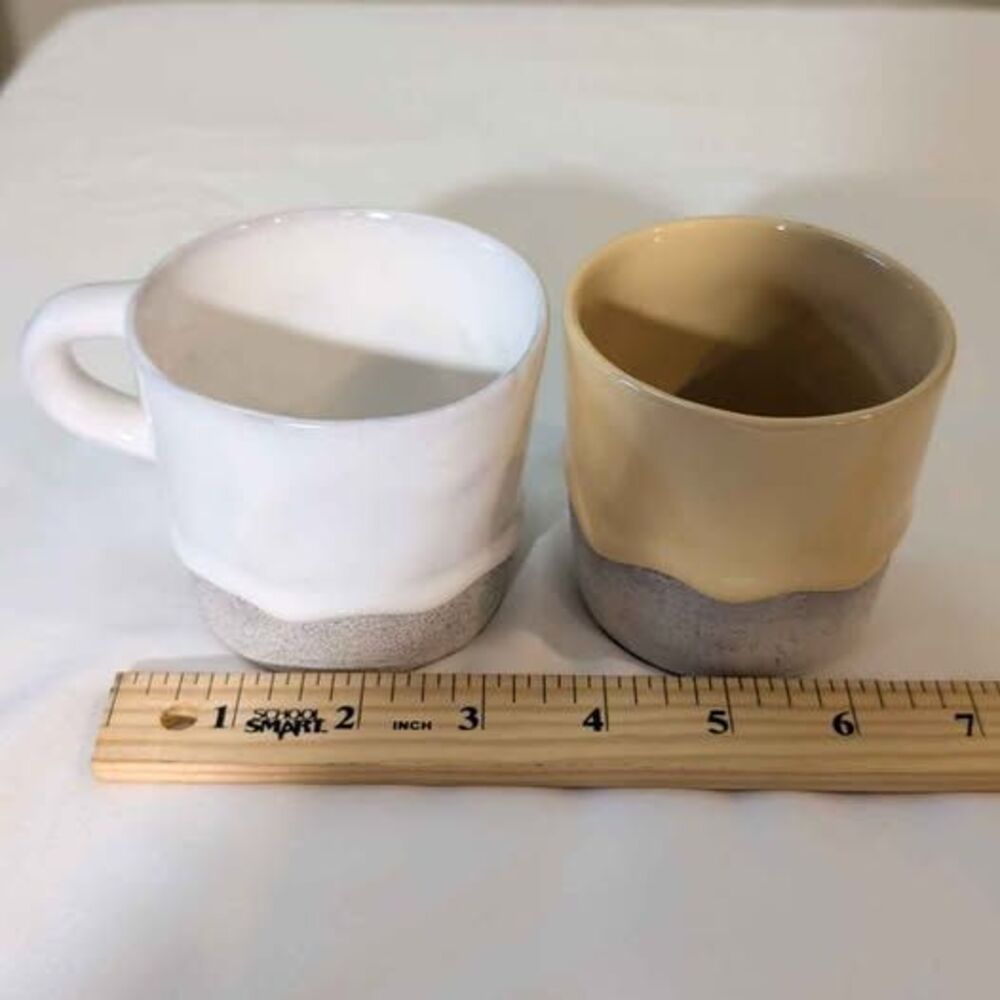 Authentic Brian Giniewski "Drippy Pots" Handcrafted Ceramic Set (Lot of 2)